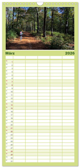 Biken - Impressionen von Rolf Dietz (CALVENDO Familienplaner 2026)