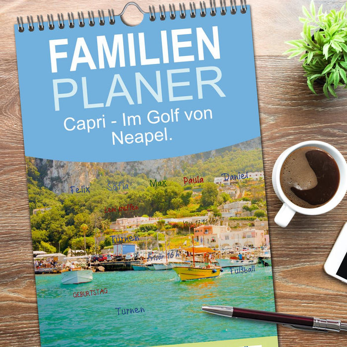 Capri - Im Golf von Neapel. (CALVENDO Familienplaner 2026)
