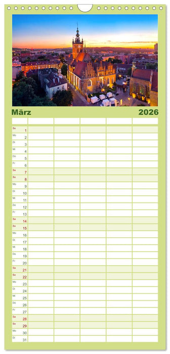 Danzig - Die goldene Stadt an der Ostsee. (CALVENDO Familienplaner 2026)