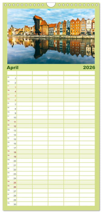 Danzig - Die goldene Stadt an der Ostsee. (CALVENDO Familienplaner 2026)