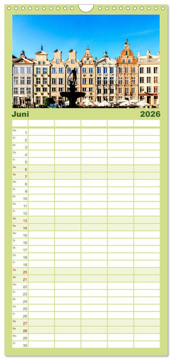 Danzig - Die goldene Stadt an der Ostsee. (CALVENDO Familienplaner 2026)