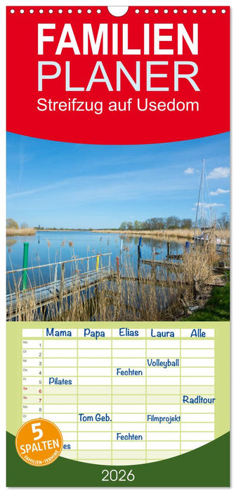 Streifzug auf Usedom (CALVENDO Familienplaner 2026)
