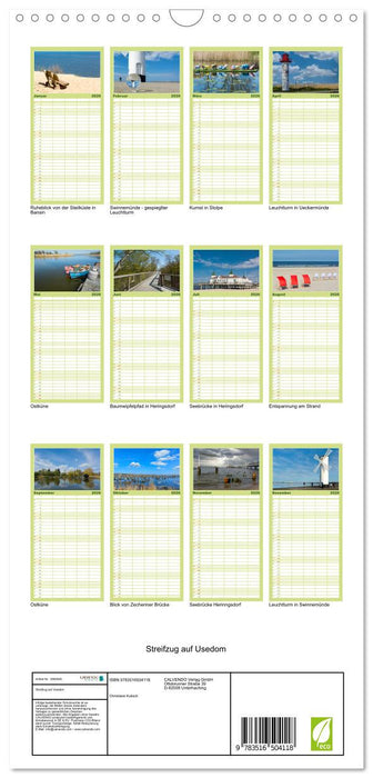 Streifzug auf Usedom (CALVENDO Familienplaner 2026)