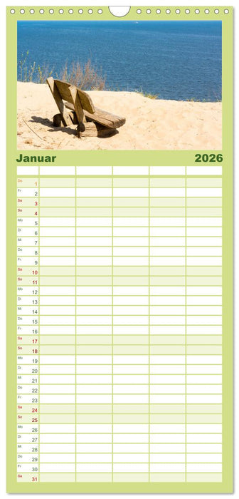 Streifzug auf Usedom (CALVENDO Familienplaner 2026)