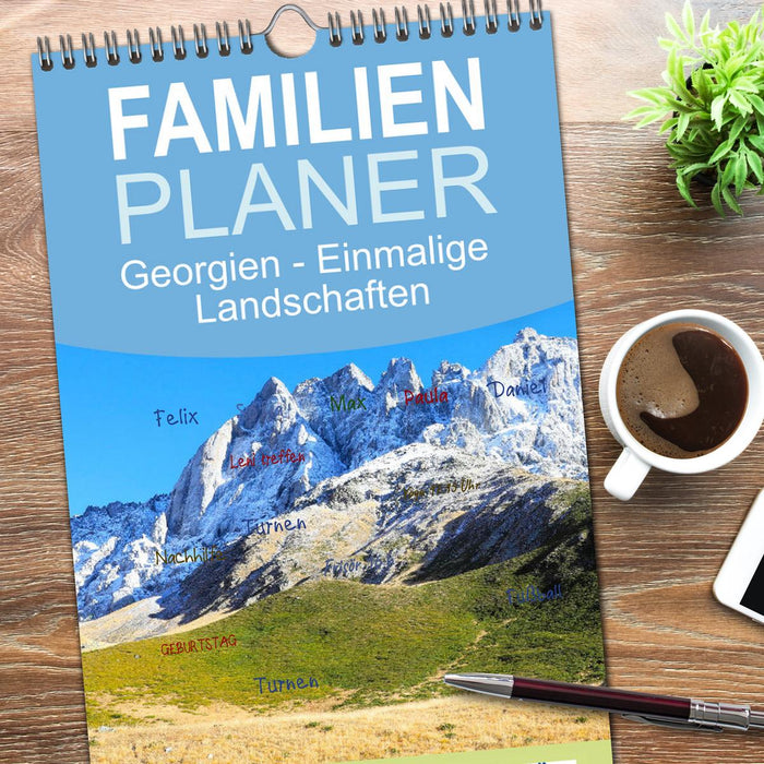 Georgien - Einmalige Landschaften (CALVENDO Familienplaner 2026)