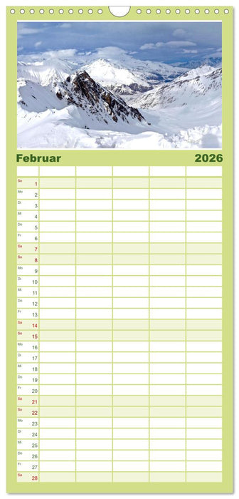 Georgien - Einmalige Landschaften (CALVENDO Familienplaner 2026)
