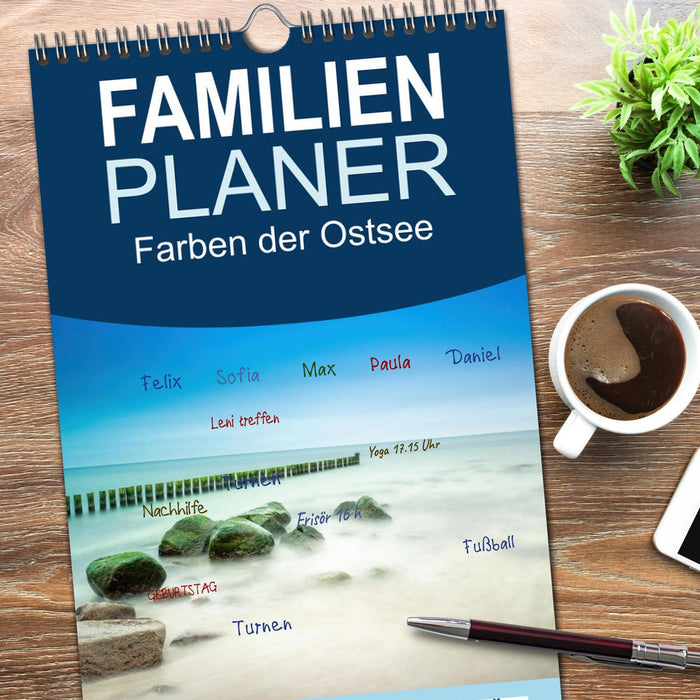 Farben der Ostsee (CALVENDO Familienplaner 2026)