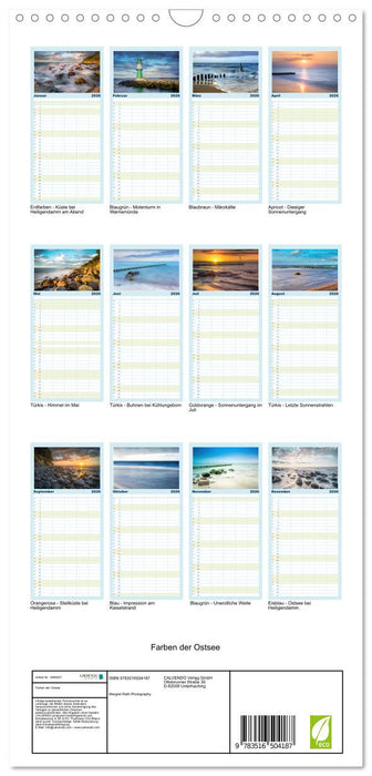 Farben der Ostsee (CALVENDO Familienplaner 2026)