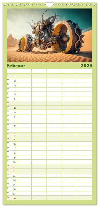 Bizzare Motorräder (CALVENDO Familienplaner 2026)