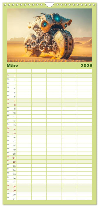 Bizzare Motorräder (CALVENDO Familienplaner 2026)