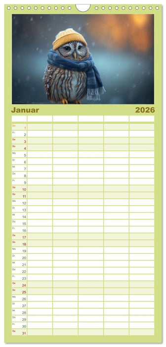 Eule gut... alles gut! (CALVENDO Familienplaner 2026)