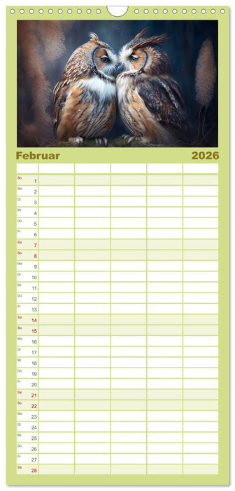 Eule gut... alles gut! (CALVENDO Familienplaner 2026)