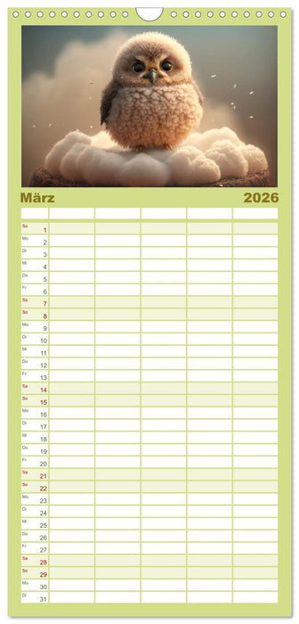 Eule gut... alles gut! (CALVENDO Familienplaner 2026)