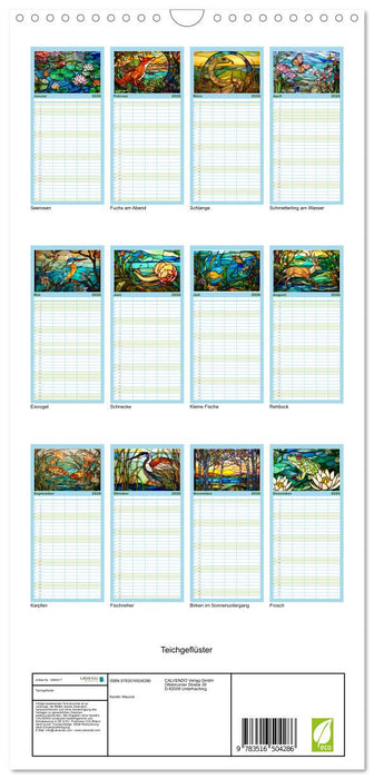 Teichgeflüster (CALVENDO Familienplaner 2026)