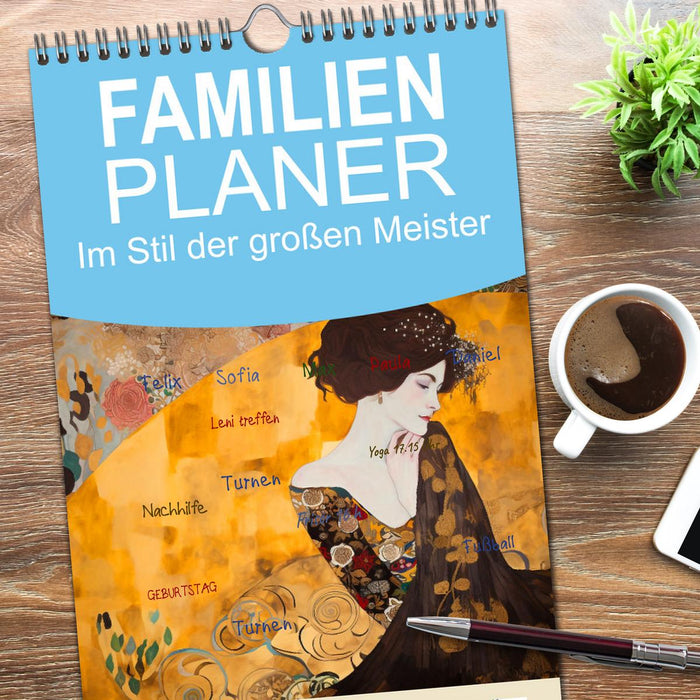 Im Stil der großen Meister (CALVENDO Familienplaner 2026)