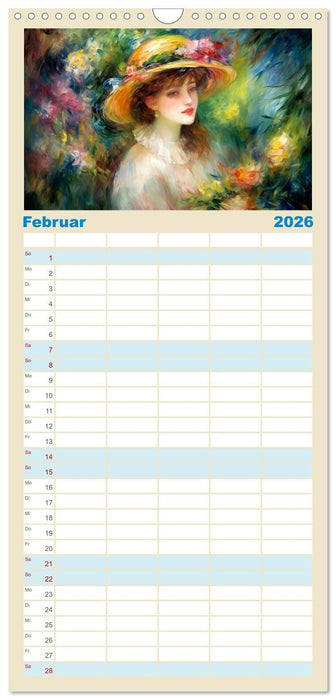 Im Stil der großen Meister (CALVENDO Familienplaner 2026)