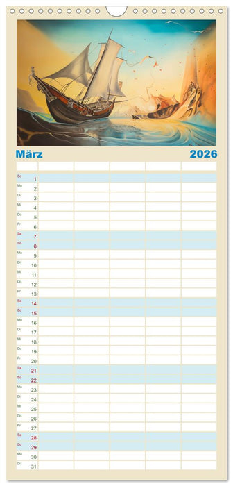 Im Stil der großen Meister (CALVENDO Familienplaner 2026)