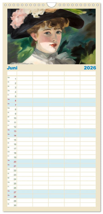 Im Stil der großen Meister (CALVENDO Familienplaner 2026)