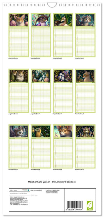 Märchenhafte Wesen - Im Land der Fabeltiere (CALVENDO Familienplaner 2026)