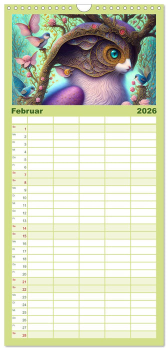 Märchenhafte Wesen - Im Land der Fabeltiere (CALVENDO Familienplaner 2026)