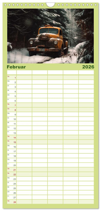 Alte Maschinen - verlassene Lieblinge (CALVENDO Familienplaner 2026)