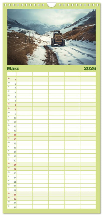 Alte Maschinen - verlassene Lieblinge (CALVENDO Familienplaner 2026)