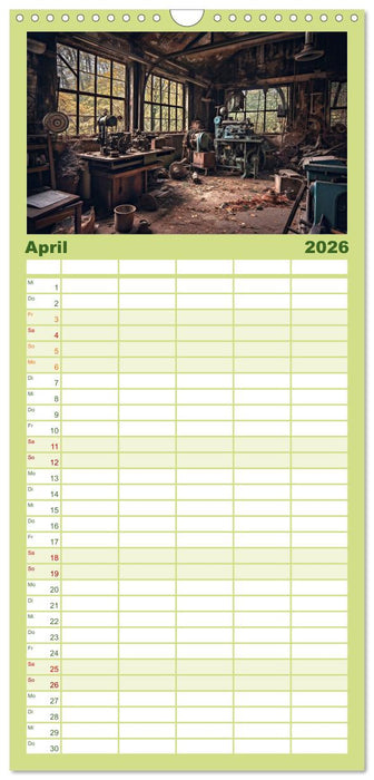 Alte Maschinen - verlassene Lieblinge (CALVENDO Familienplaner 2026)