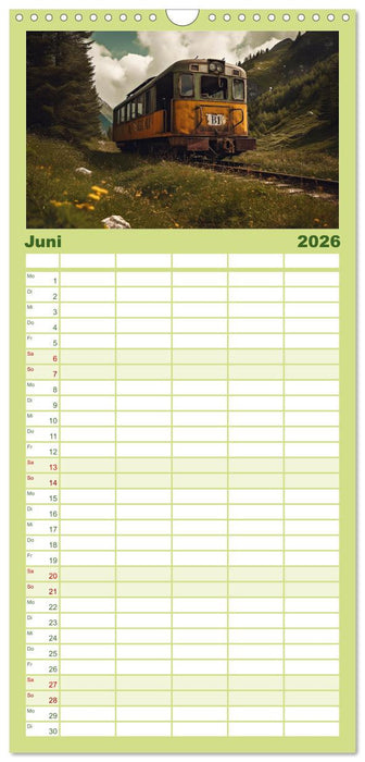 Alte Maschinen - verlassene Lieblinge (CALVENDO Familienplaner 2026)