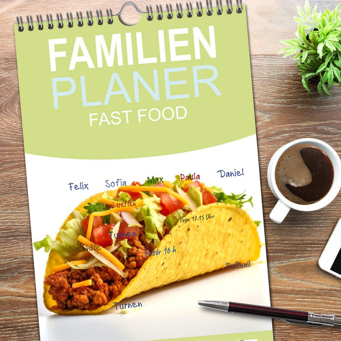 FAST FOOD (CALVENDO Familienplaner 2026)