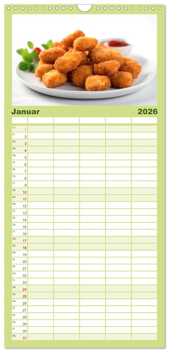 FAST FOOD (CALVENDO Familienplaner 2026)