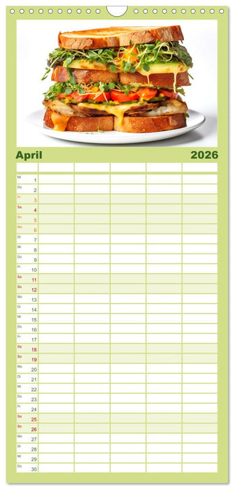 FAST FOOD (CALVENDO Familienplaner 2026)