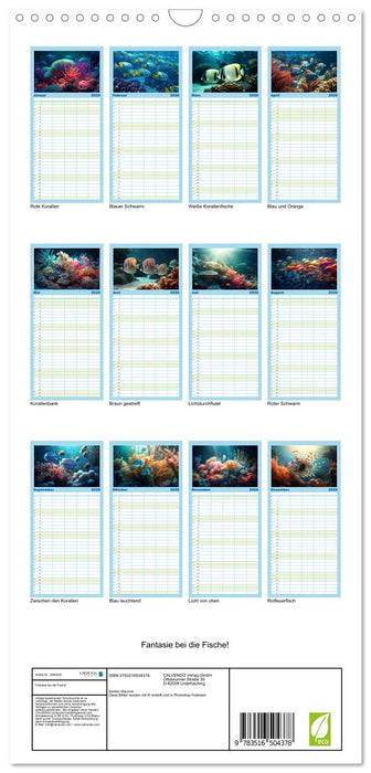 Fantasie bei die Fische! (CALVENDO Familienplaner 2026)
