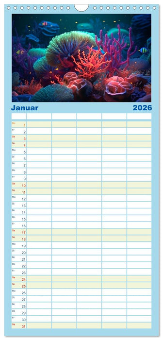 Fantasie bei die Fische! (CALVENDO Familienplaner 2026)