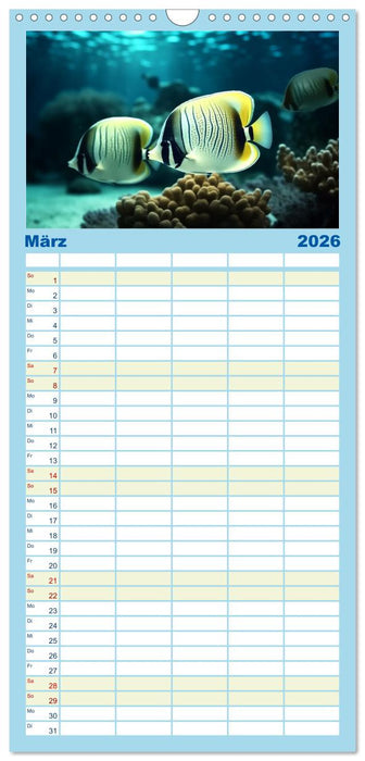 Fantasie bei die Fische! (CALVENDO Familienplaner 2026)