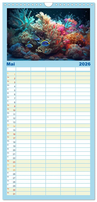 Fantasie bei die Fische! (CALVENDO Familienplaner 2026)