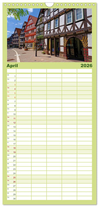 Hofgeismar - Dornröschenstadt und Fachwerkhäuser (CALVENDO Familienplaner 2026)