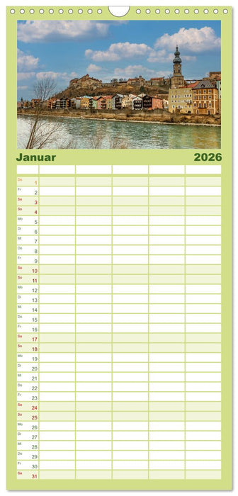 Burghausen an der Salzach (CALVENDO Familienplaner 2026)