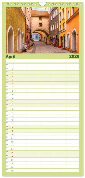 Burghausen an der Salzach (CALVENDO Familienplaner 2026)