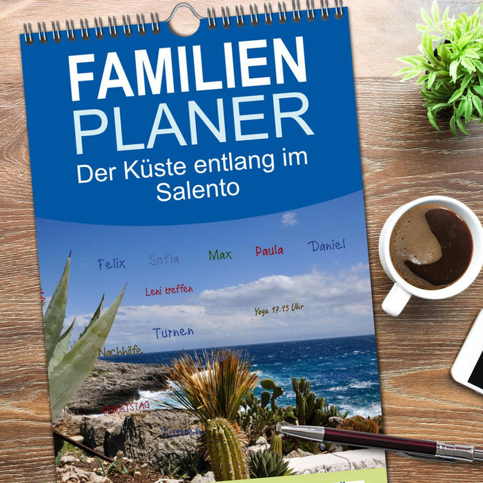 Der Küste entlang im Salento (CALVENDO Familienplaner 2026)