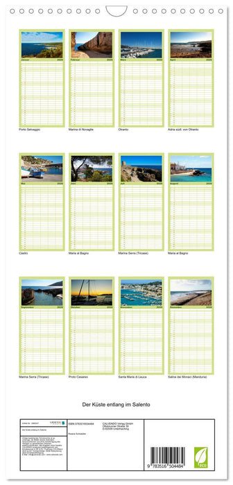 Der Küste entlang im Salento (CALVENDO Familienplaner 2026)