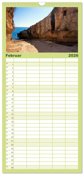 Der Küste entlang im Salento (CALVENDO Familienplaner 2026)