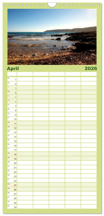 Der Küste entlang im Salento (CALVENDO Familienplaner 2026)