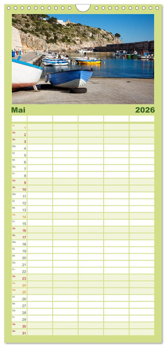 Der Küste entlang im Salento (CALVENDO Familienplaner 2026)