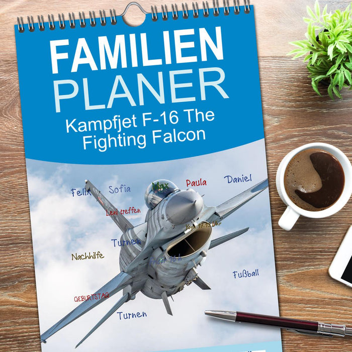 Kampfjet F-16 The Fighting Falcon (CALVENDO Familienplaner 2026)