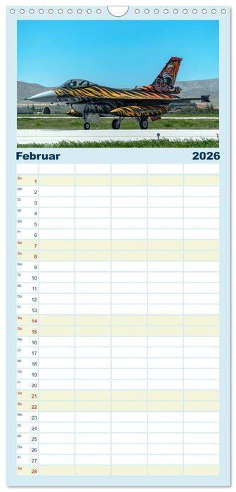 Kampfjet F-16 The Fighting Falcon (CALVENDO Familienplaner 2026)