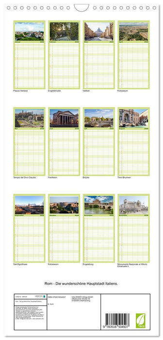 Rom - Die wunderschöne Hauptstadt Italiens. (CALVENDO Familienplaner 2026)