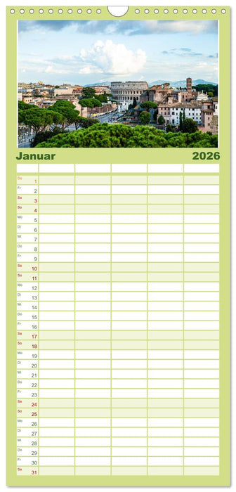 Rom - Die wunderschöne Hauptstadt Italiens. (CALVENDO Familienplaner 2026)