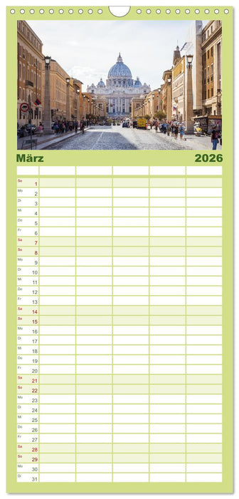 Rom - Die wunderschöne Hauptstadt Italiens. (CALVENDO Familienplaner 2026)