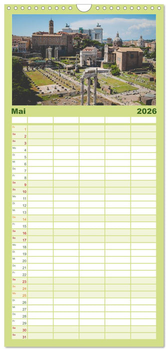 Rom - Die wunderschöne Hauptstadt Italiens. (CALVENDO Familienplaner 2026)