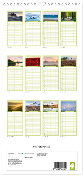 Stille Naturmomente (CALVENDO Familienplaner 2026)